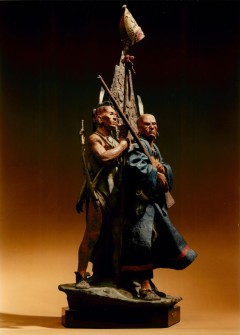 Algonquin Chief and Warrior, Painted