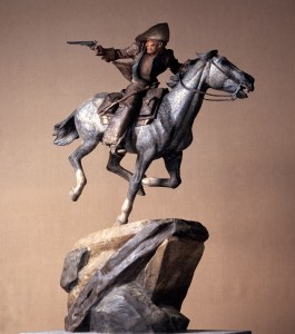 08-Pony Express Five Foot Painted by Harry Jackson, 1984